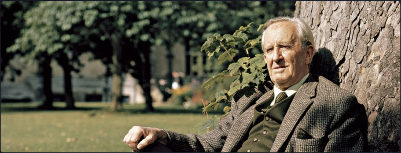 JRR Tolkien sitting